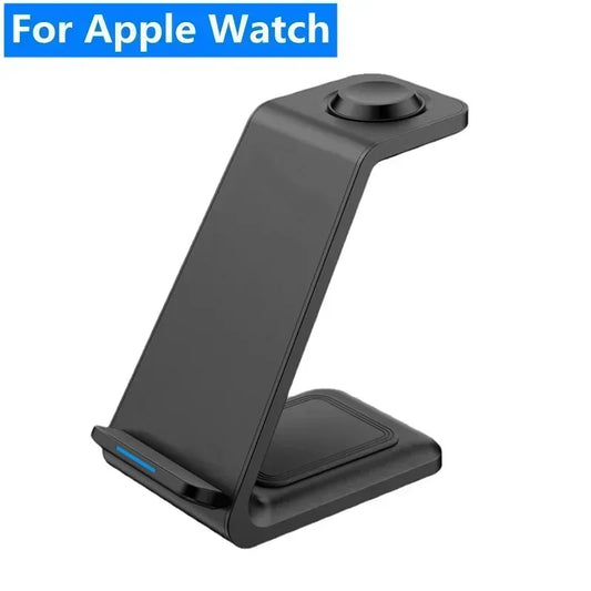 3 in 1 100W Wireless Charger Stand Fast Charging Dock Station Pad for Iphone 16 15 14 13 12 Pro Max Iwatch Samsung S24 S23 S22
