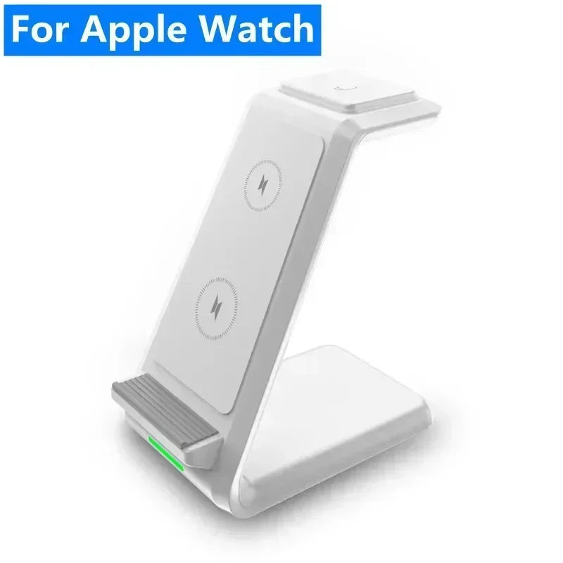 3 in 1 100W Wireless Charger Stand Fast Charging Dock Station Pad for Iphone 16 15 14 13 12 Pro Max Iwatch Samsung S24 S23 S22