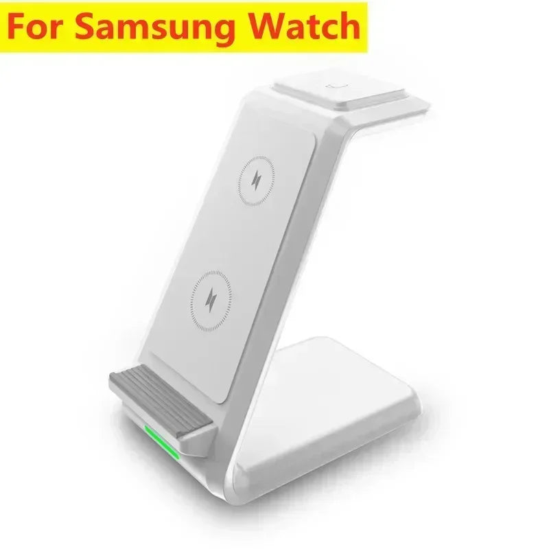 3 in 1 100W Wireless Charger Stand Fast Charging Dock Station Pad for Iphone 16 15 14 13 12 Pro Max Iwatch Samsung S24 S23 S22